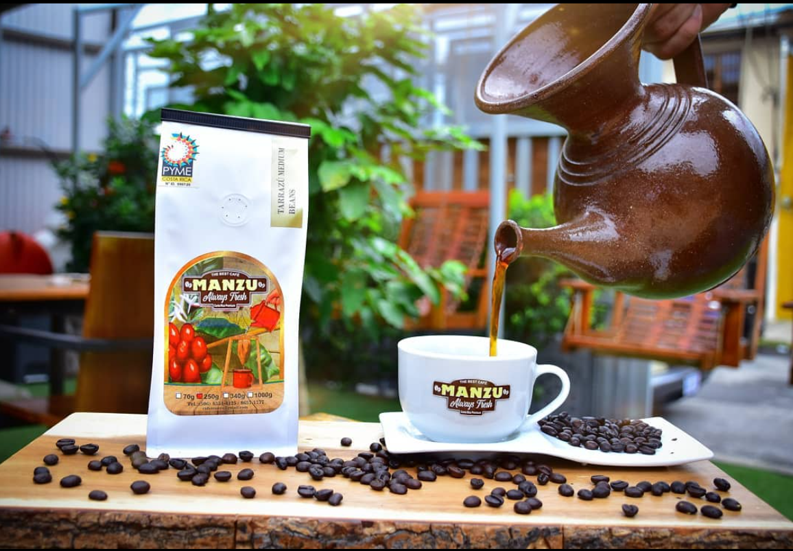 Taza de café caliente